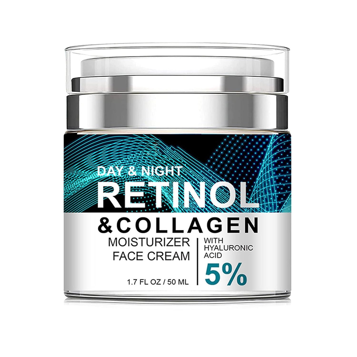 Retinol Collagen Cream for Face with 5% Hyaluronic Acid Anti-Aging Cream Anti-Wr